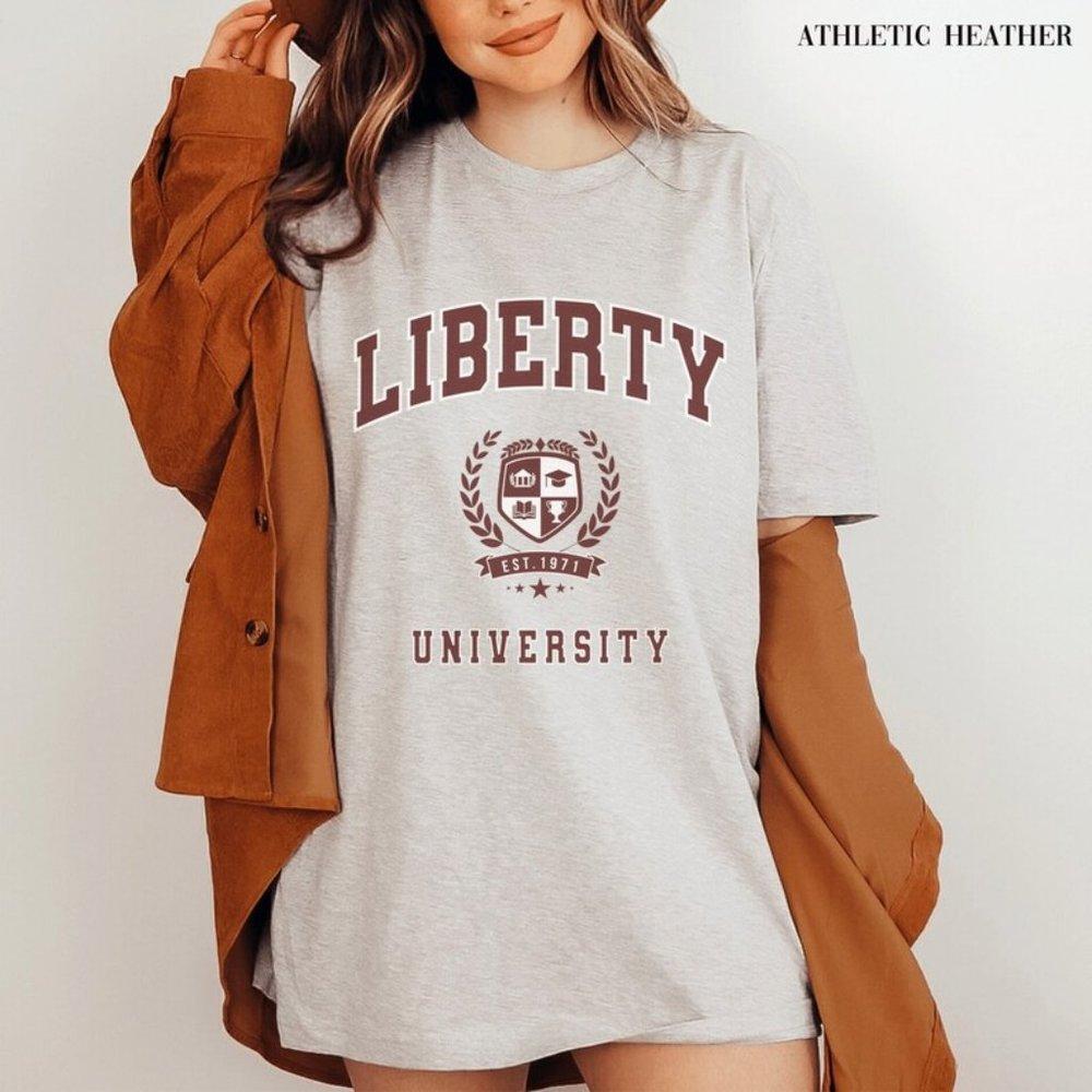 Liberty University Shirt Alumni Crewneck Clothing Colleg Tee